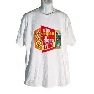 THE PRICE IS RIGHT LIVE Short‎ Sleeve White T-Shirt XL